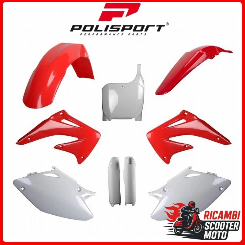 White Plastic Kit Honda CRF 450 R 2002-2003 P91539#1 - Image 1 of 1