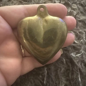 Dekoratives Herz aus massivem Messing schwer 3,4 Unzen - Bild 1 von 7