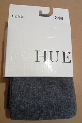 LADIES HUE FLAT KNIT SWEATER TIGHTS GRAY HEATHER SIZE S/M - NWT - Image 1 of 4