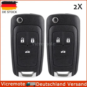 2x Klappschlüssel Gehäuse Für Opel Insignia A Astra J GTC Cascada Corsa Mokka - Bild 1 von 8