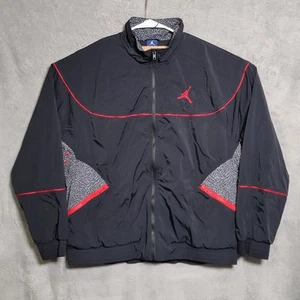 Nike Air Jordan 3 Retro Woven Jacket Mens Size XL Black Red Elephant 897410-010 - Picture 1 of 11
