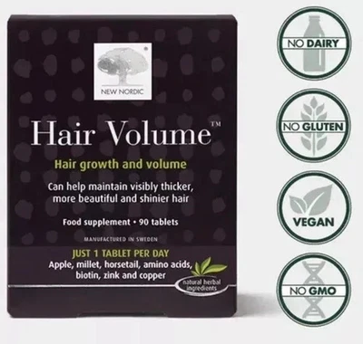 New Nordic Hair Volume 90 Tablets (3 Month Supply) / 30 Tablets (1 Month Supply)