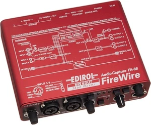 Roland Audio Interface FireWire AUDIO CAPTURE FA-66 Red New - Picture 1 of 5