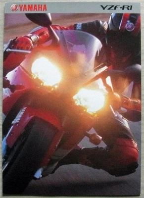 YAMAHA YZF-R1 MOTORCYCLE 998cc Sales Brochure c1999 #3MC-0107015-99E - Image 1 of 3