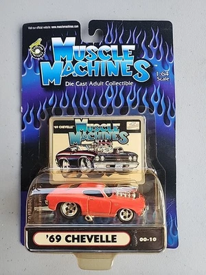 Muscle Machines 1:64 ‘69 Chevelle Red 00-10 2000 - Image 1 of 3