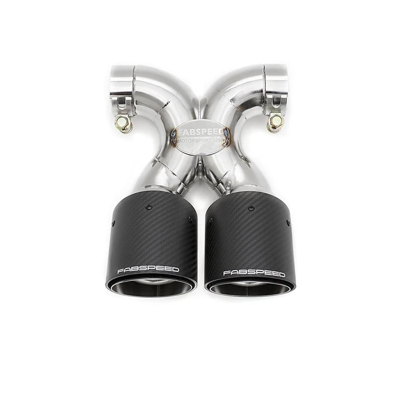 Puntas de escape de fibra de carbono atornillables Fabspeed Porsche Cayman GT4 Deluxe 2015-2016 Foto 1 de 1