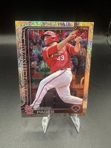 2025 Topps Serie 1 Pedro Páginas #252 Confeti Cardenales - Imagen 1 de 2