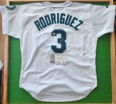 Alex Rodriguez Autogrpah Mariners Russell Authenic Jersey PSA/DNA COA Size 48 - Image 1 of 4