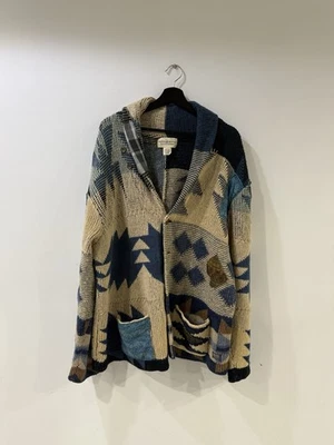 Ralph Lauren Denim & Supply Patchwork Azul Suéter Cárdigan Abotonado XXL Foto 1 de 4