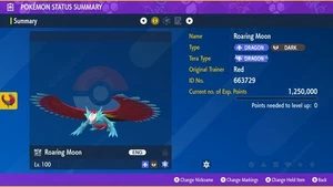 🐉6 IVs Iron Roaring Moon Raid Event | Pokemon Scarlet & Violet | Unberührt🐉 - Bild 1 von 3