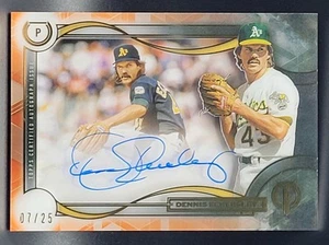 DENNIS ECKERSLEY 2019 Topps Tribute To The Postseason Autograph #TTP-DE 07/25 - Picture 1 of 2