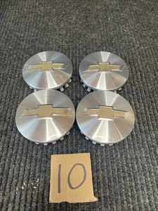 2015-2018 Chevy Silverado Tahoe Suburban Brushed SilverCenter Set Of  4 22837060 - Picture 1 of 11