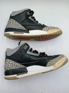 Nike Air Jordan 3 Retro Black Cement Größe 5 38 Damen Herren - Bild 1 von 13