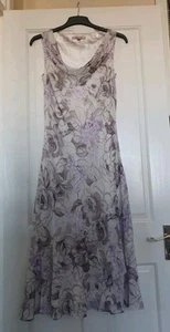 Womens Long Floral Pattern Dress Size 12 - Picture 1 of 8