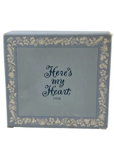 2000 Avon Here’s My Heart 1958 Vintage Trio Gift Set Cologne,talc,softener Set - Picture 1 of 9