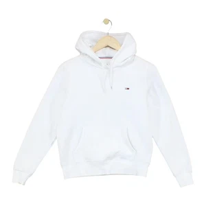 Tommy Hilfiger Sudadera con Capucha Mujer Talla XS Blanco Informal Pullover Logo - Imagen 1 de 15