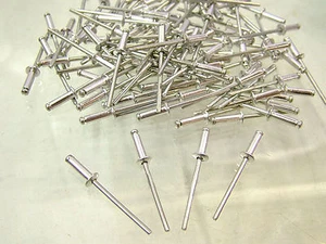 100 remaches ciegos pop aluminio/acero 3,2 mm x 10 mm - Imagen 1 de 3