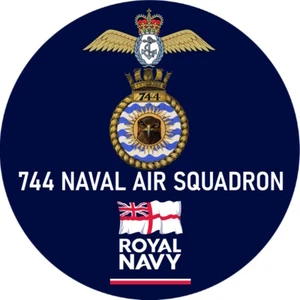 Royal Navy FLEET AIR ARM Badges & gifts 744 NAVAL AIR SQUADRON - Picture 1 of 14