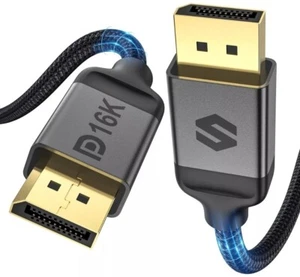 Silkland 16K DisplayPort 2.1 Cable [VESA Certified], DP 2.0 Cable [16K@60Hz] - Picture 1 of 9