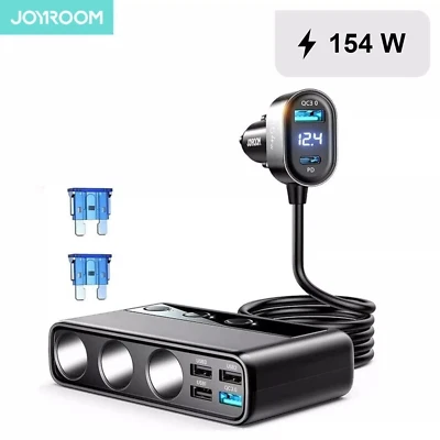 Zigarettenanzünder Ladegerät für Auto Ladeadapter für iPhone, Samsung Joyroom - Bild 1 von 4