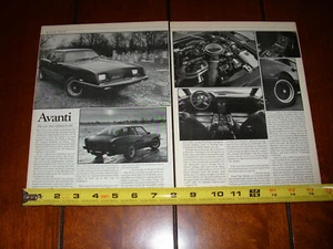 1984 AVANTI ORIGINAL ARTICLE - Picture 1 of 4