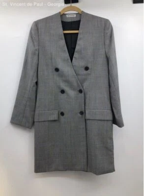 Balenciaga 灰色 Hourglass 双排扣西装外套 - 34 码 — 第 1/4 张图片