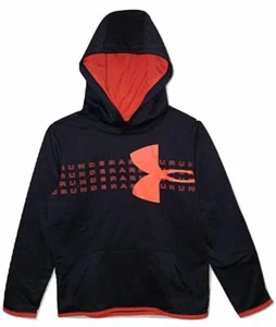 NWT Under Armour Boys Armour Fleece Big Logo Hoodie 1345452 002 Youth X-SMALL - Picture 1 of 1