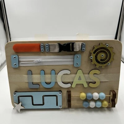Personalized Name Puzzle Toys Customized Educational Wooden Puzzle “LUCAS” - Image 1 of 4