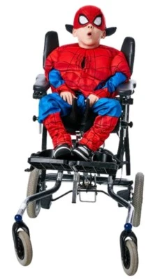 Childrens Kids Spiderman Wheelchair Friendly Halloween Costume Medium 8 10 - Image 1 of 4