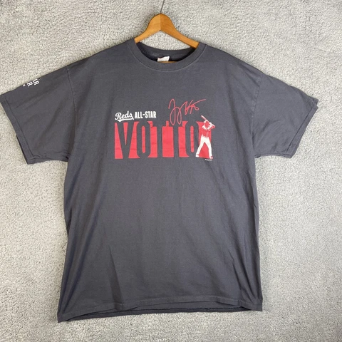 Cincinnati Reds Joey Votto All Star 2015 Short Sleeve T Shirt Size XL Gray Cover