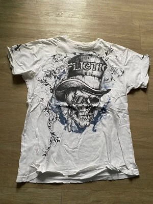 Affliction T-Shirt  Gr. M weiß - Bild 1 von 4