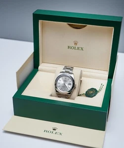 Rolex DateJust 41mm Smooth Silver Index Dial Oyster Bracelet 126300 Unworn 2022 - Picture 1 of 7