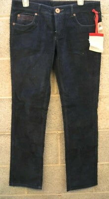 NWT! ELEMENT Navy Blue Corduroy Jeans SZ 9 * Low Rise Boot Cut 5 Pocket NICE - Image 1 of 4