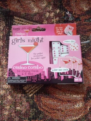 Girls Night Casino Combo Poker And Dice Set Fundex 2005 100% Unplayed Complete - Image 1 of 4