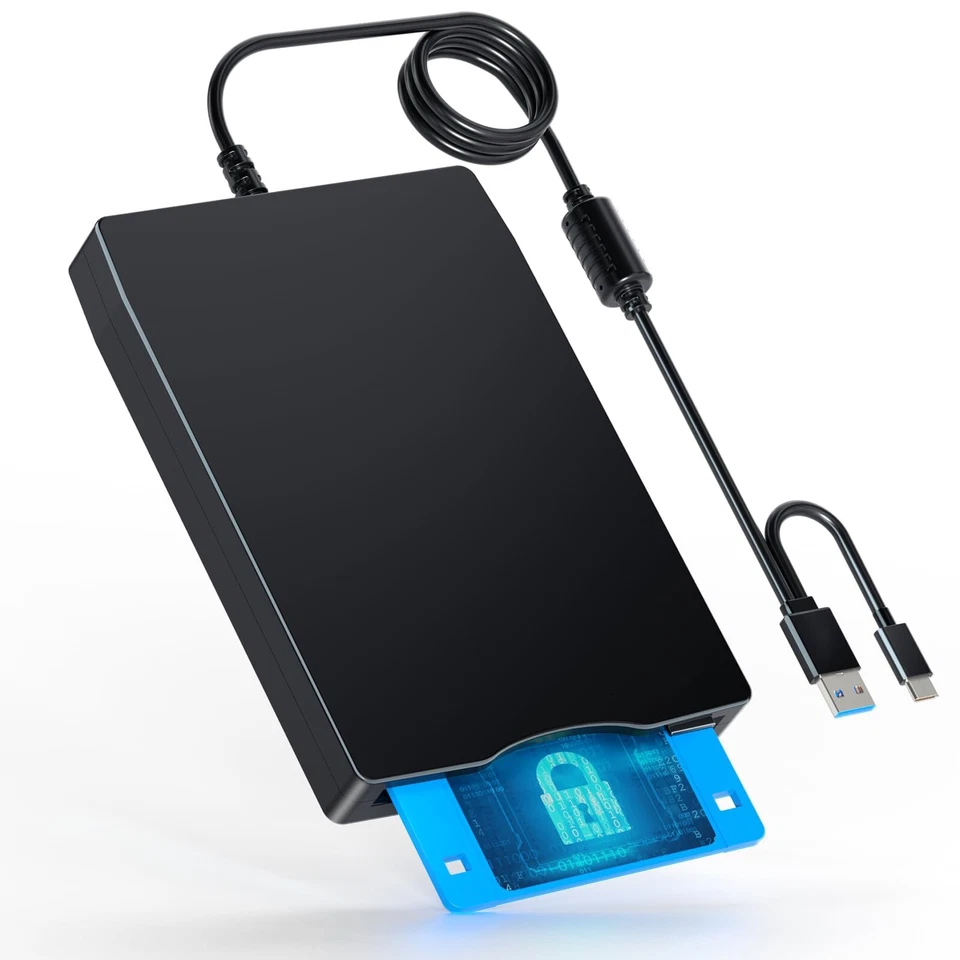 PION Diskettenlaufwerk Externes Diskettenlaufwerk 1,44Mb USB Für 3.5 Zoll Disketten