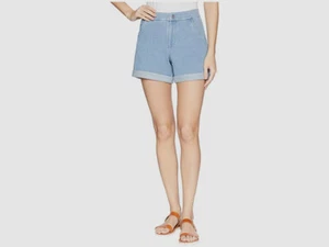 $145 Lysse Women's Blue Alana High Waist Cuffed Denim Casual Shorts Size XS - Picture 1 of 1