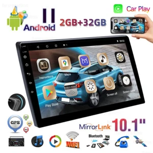 10.1" Double 2Din Car Radio Stereo Android 11 Carplay GPS Navi WiFi Touch Screen - Picture 1 of 12