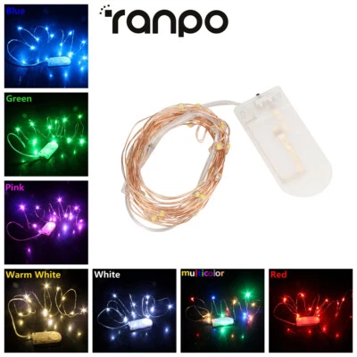 1-3M Battery Operated Outdoor LED Copper Fairy String Lights For Xmas Bedroom RC - Image 1 of 4