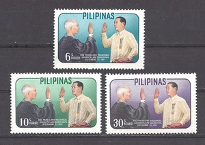PHILIPPINES , 1962 , PRES. MACAPAGAL , SET OF 3 STAMPS , PERF , MNH - Picture 1 of 1