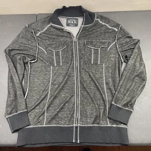 Buckle Black Full Zip Light Weight Sweater sz XLarge Athletic Fit - Picture 1 of 6