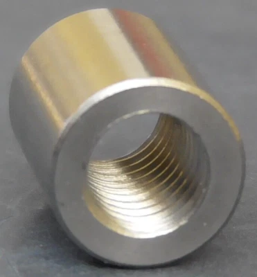 Verbindungsmutter M8 x 15 mm Ø 12mm Edelstahl 304 rund Mutter Gewindehülse Muffe - Bild 1 von 4