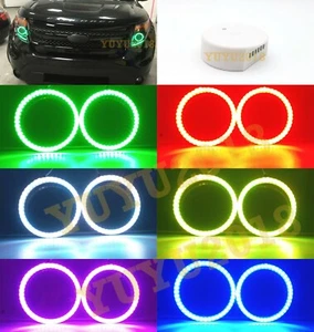 Anillos de halo LED Bluetooth RGB para Ford Explorer 2011-2015 faros ojo de ángel DRL - Imagen 1 de 19