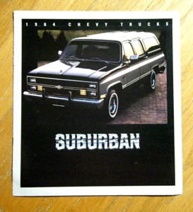 Collectible Vintage 1984 Chevy Trucks Suburban Original Sales Brochure - Picture 1 of 2