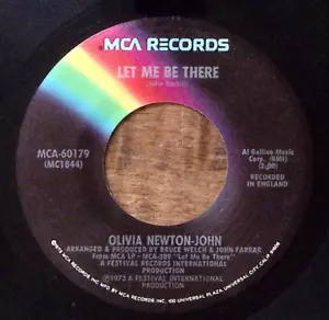 OLIVIA NEWTON-JOHN LET ME BE THERE/I HONESTLY LOVE YOU MCA REC VINYL 45 53-12 - Picture 1 of 3