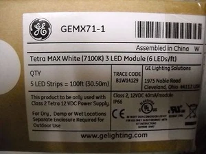 GEMX71-1 Tetra Max White 7100K 3 LED module 6 led/ft case of 5- 20 ft. strips - Picture 1 of 4