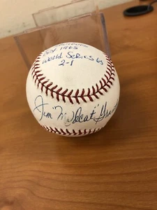 Jim "Mudcat" Grant Autographed Baseball JSA Authenticated - Picture 1 of 7