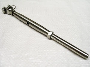 Stainless Steel Rigging Screw Jaw & Swage Terminal M6 (4MM Wire Rope Railing) - Picture 1 of 2