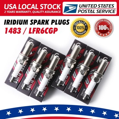 6x bujías de iridio y platino para Toyota Sienna 2007-2016 3,5 L V6 nuevas Foto 1 de 4