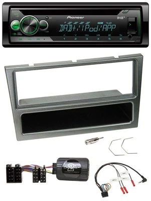 Pioneer USB MP3 DAB Lenkrad CD Autoradio für Opel Corsa C 00-04 aluminium - Bild 1 von 4
