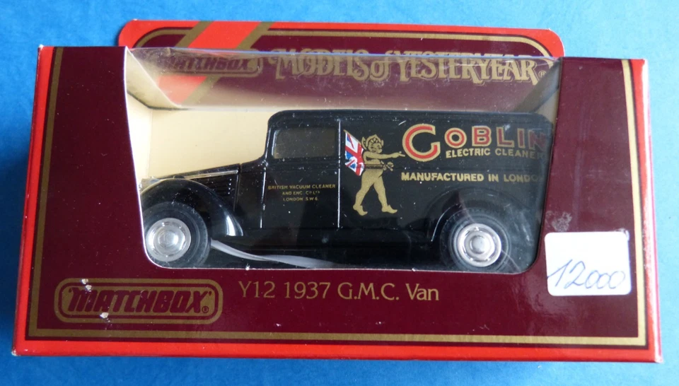 1987 Matchbox Modell Y 12 Models of Yesterday 1:45 G.M.C. Goblin Lieferwagen - Bild 1 von 3